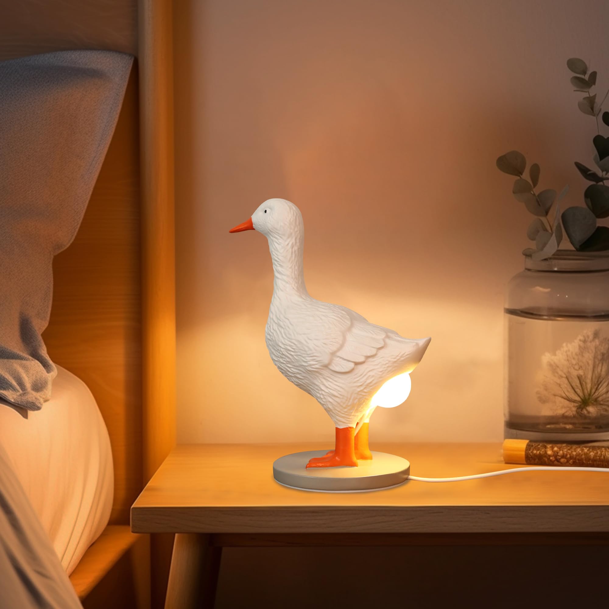 Creative Chicken and Duck Shape Decorative Table Lamp