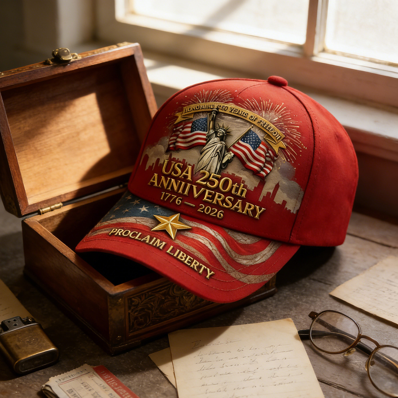 🏆US 250th Anniversary Baseball Cap