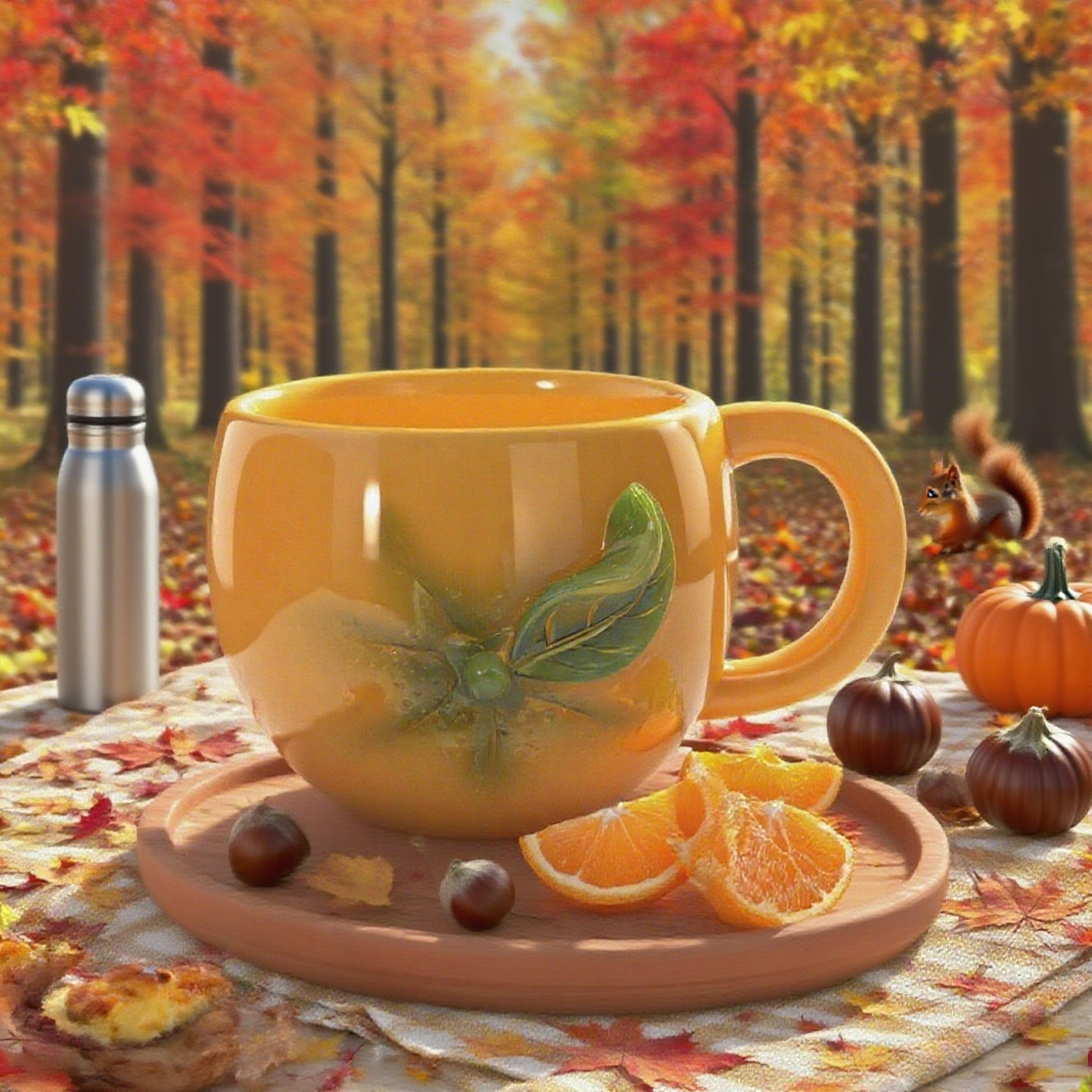 Creative Porcelain 3D Fruit Mug