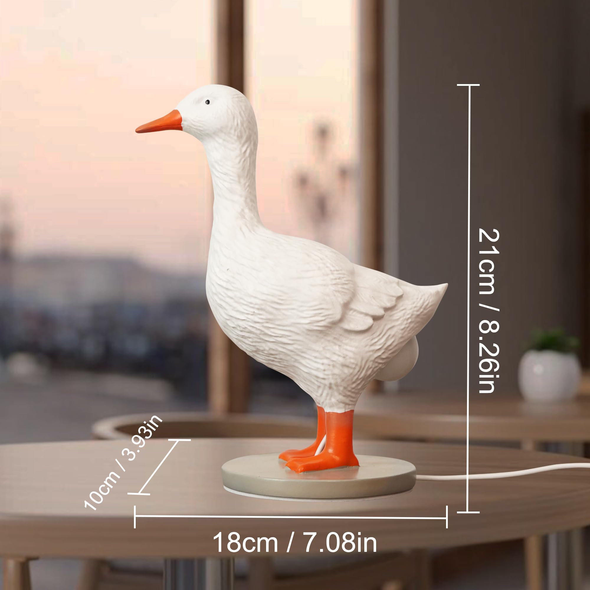 Creative Chicken and Duck Shape Decorative Table Lamp