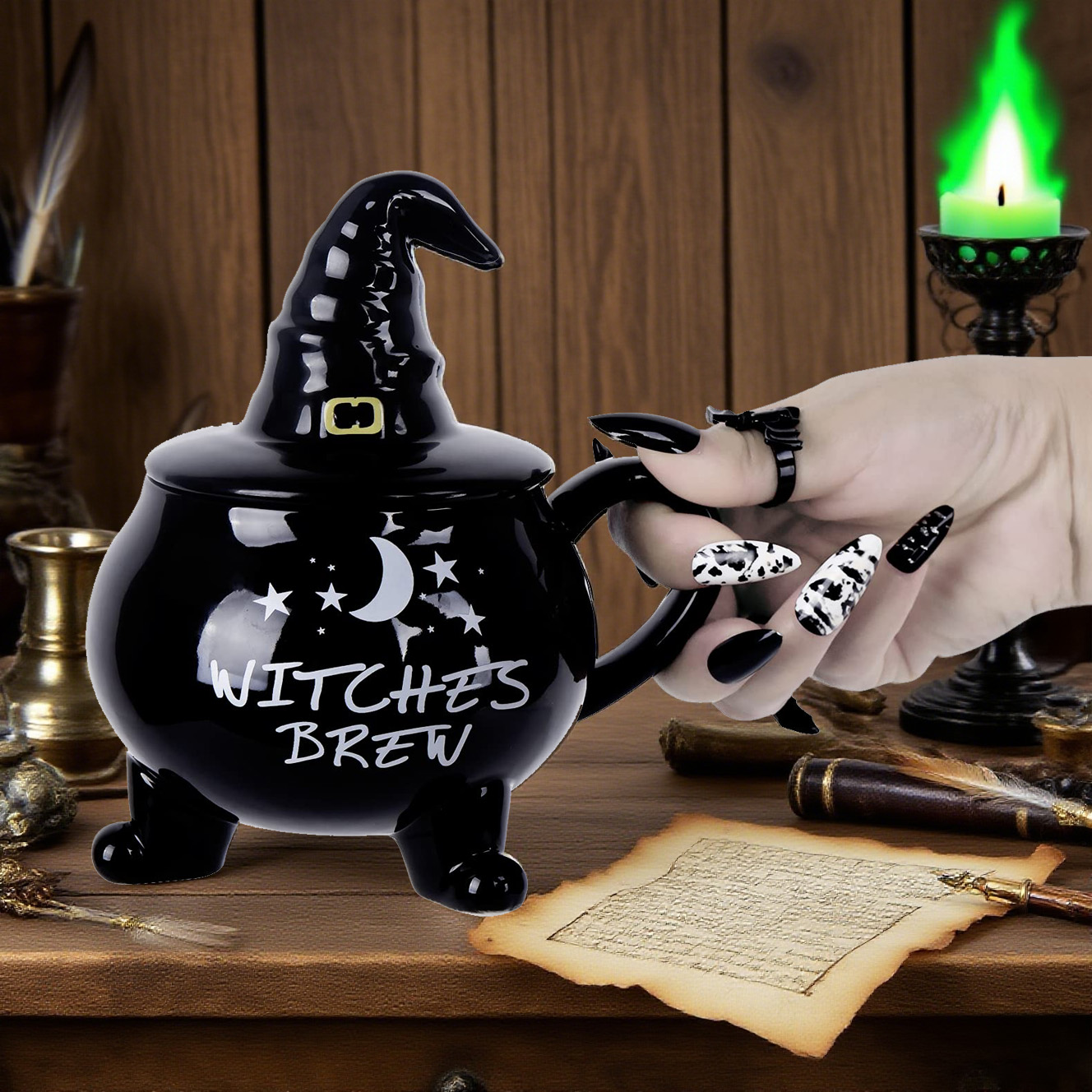 🔥49% OFF - 🎃Ceramic Witch Cauldron Coffee Mug