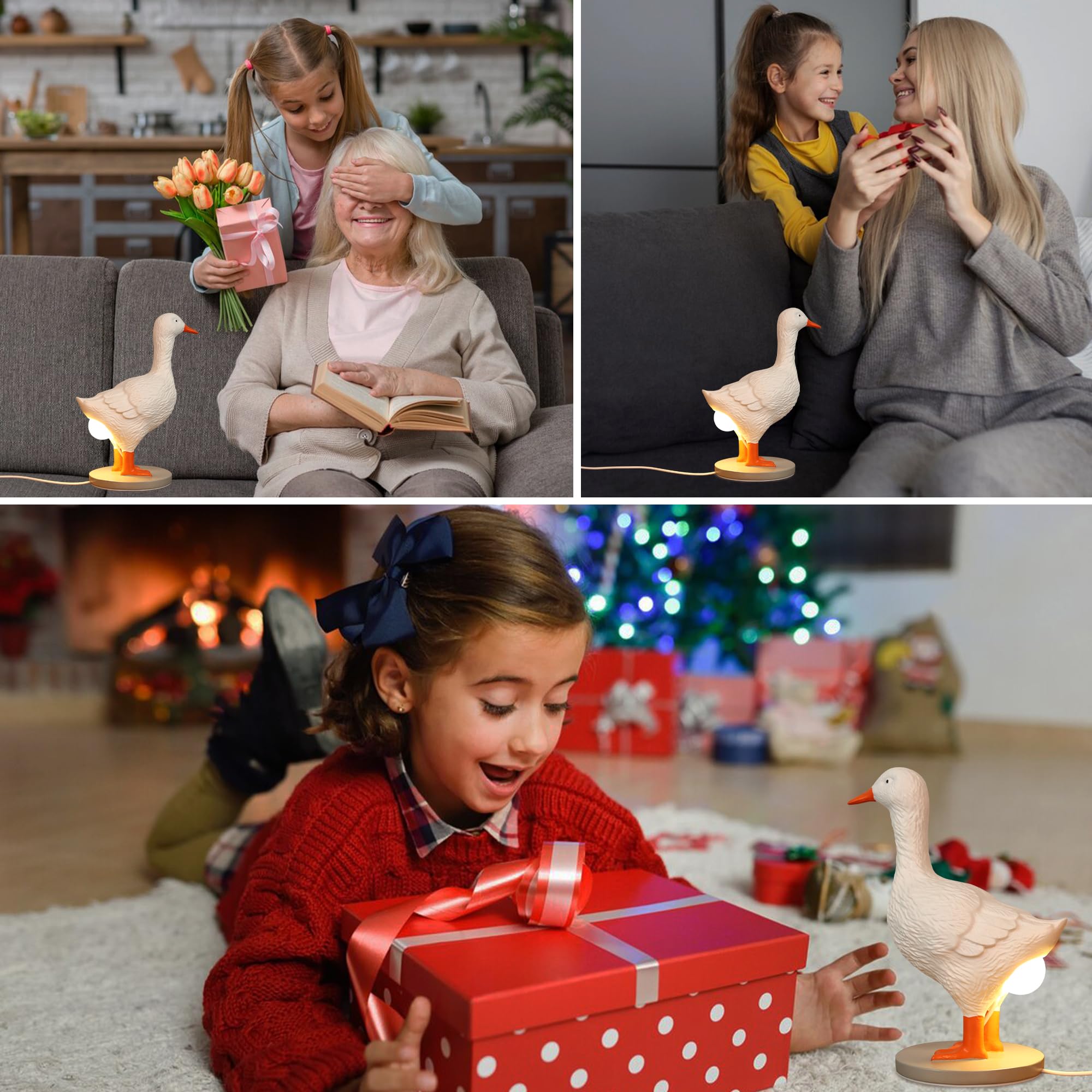 Creative Chicken and Duck Shape Decorative Table Lamp