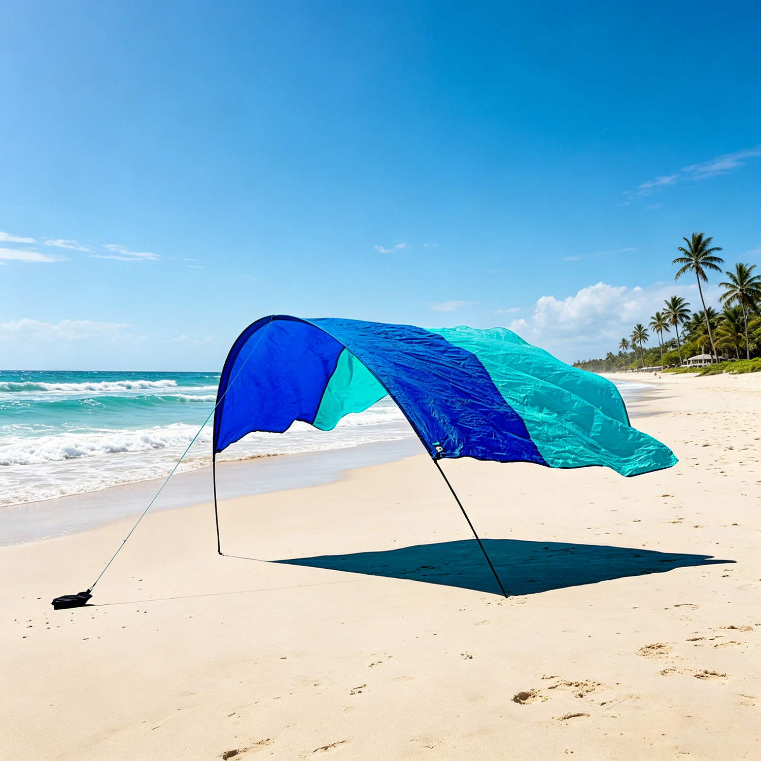 Wind‑Powered Beach Tent Shade Canopy
