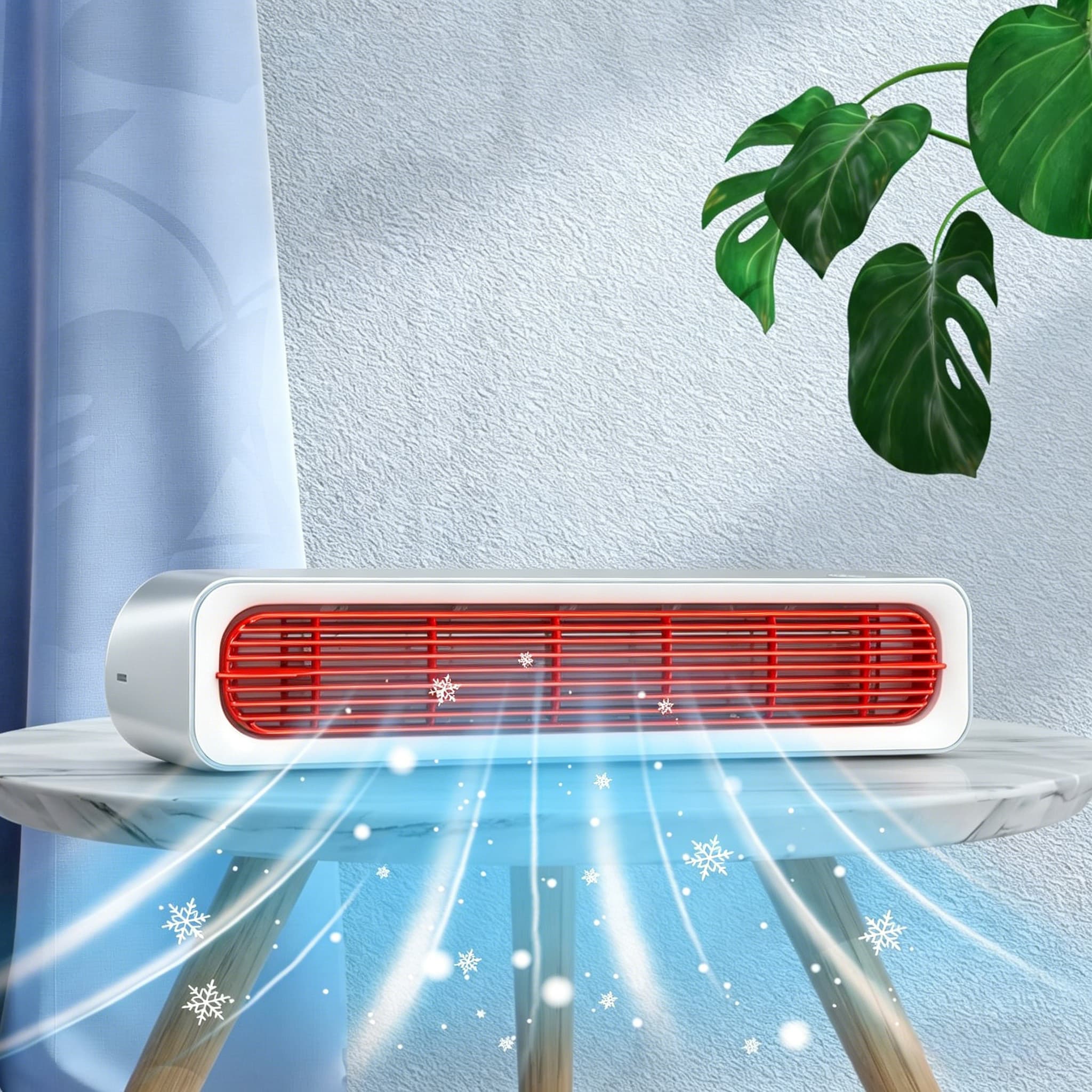 Portable Desktop Bladeless Tower Fan with Remote