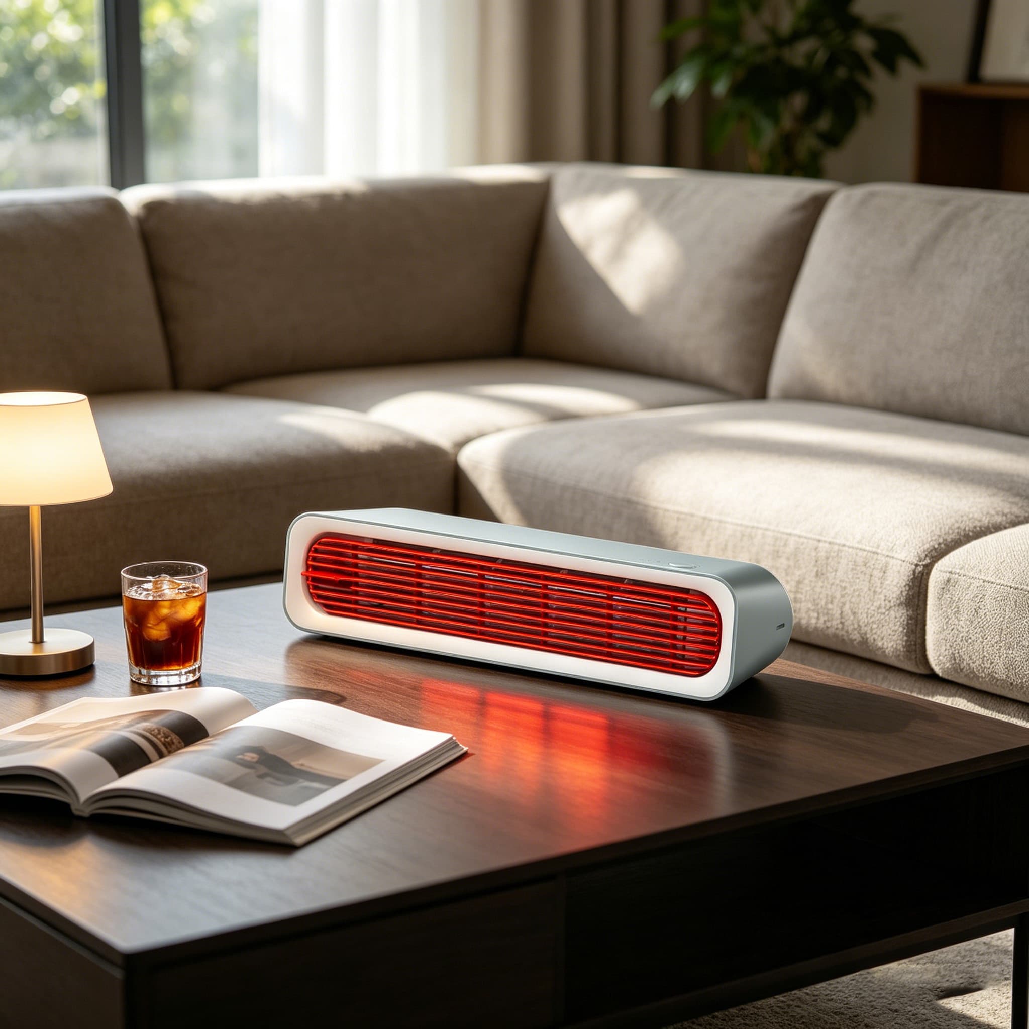 Portable Desktop Bladeless Tower Fan with Remote