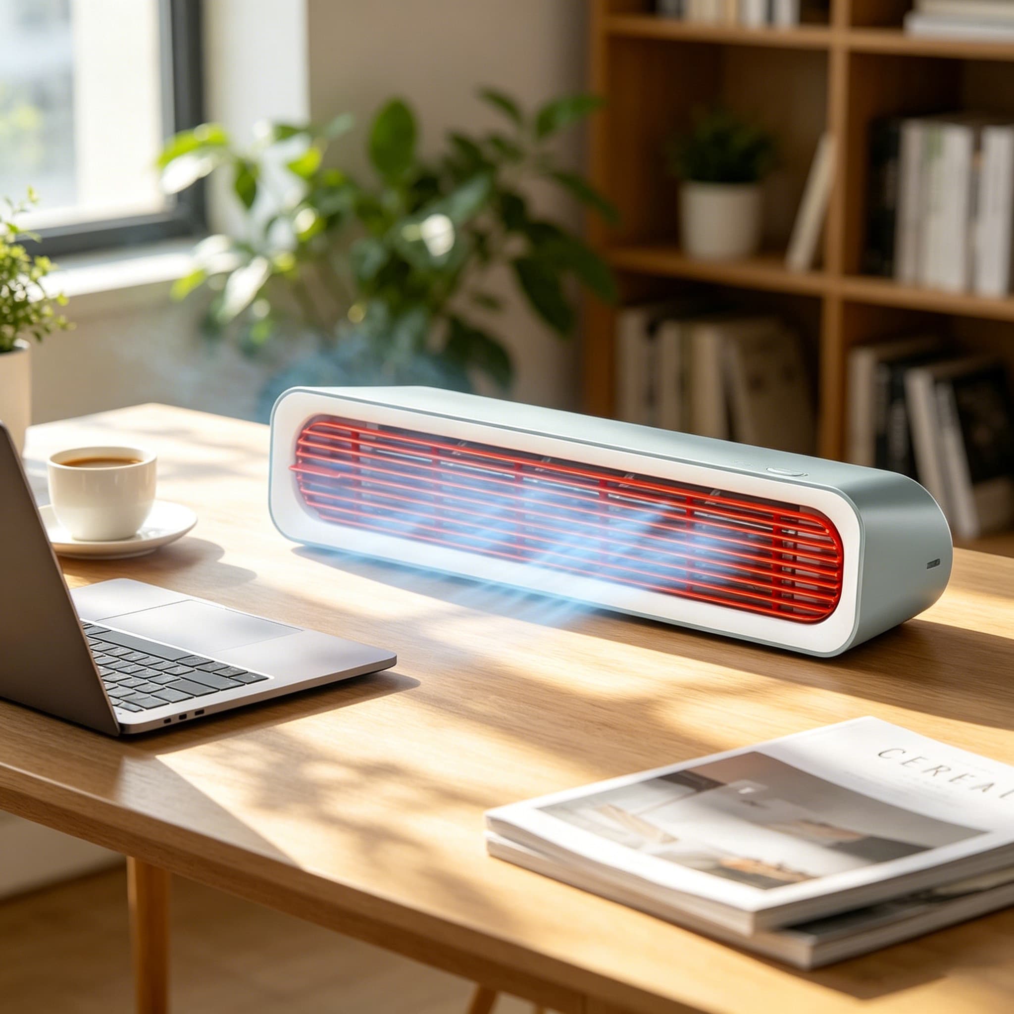 Portable Desktop Bladeless Tower Fan with Remote