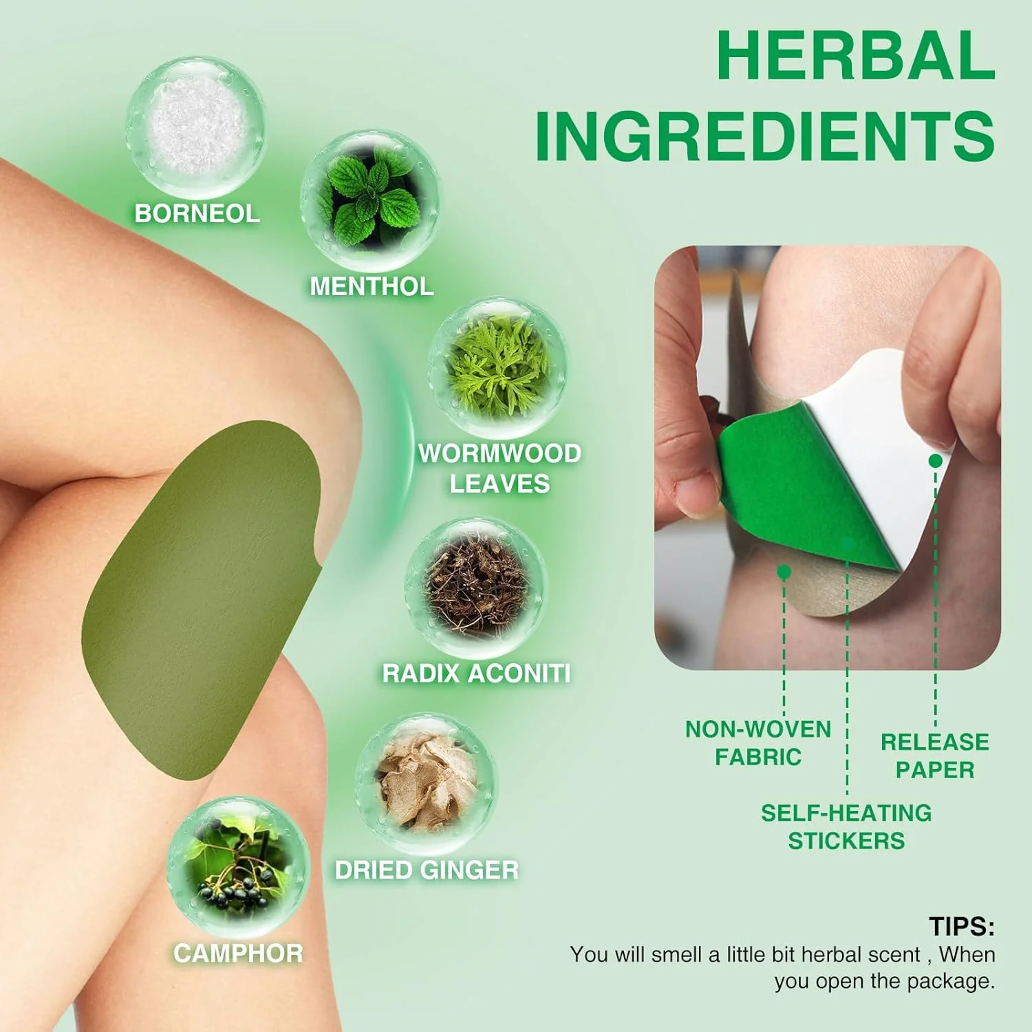 Natural Herbal Knee Patches