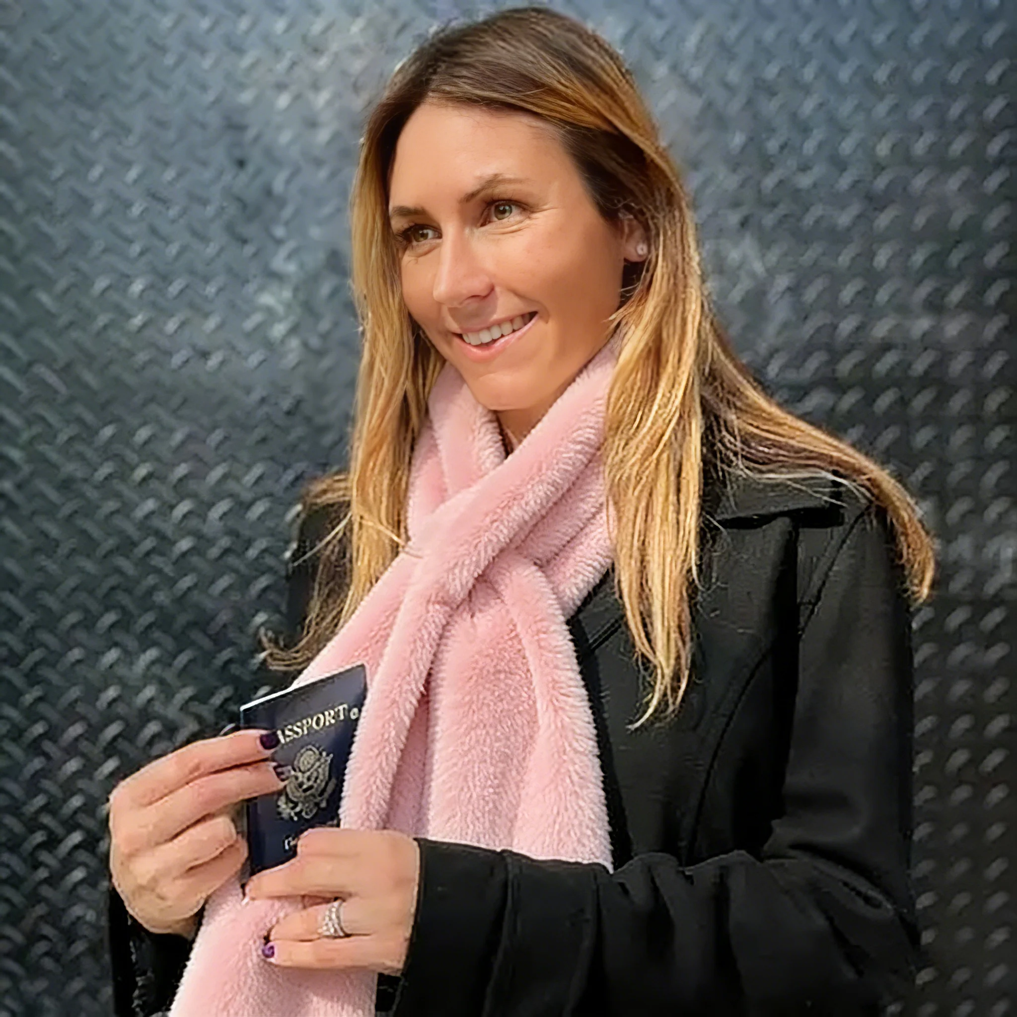 🎁Last Day Sale 49% OFF❄️ Faux-Fur Pull-Through Scarf with Hidden Pocket