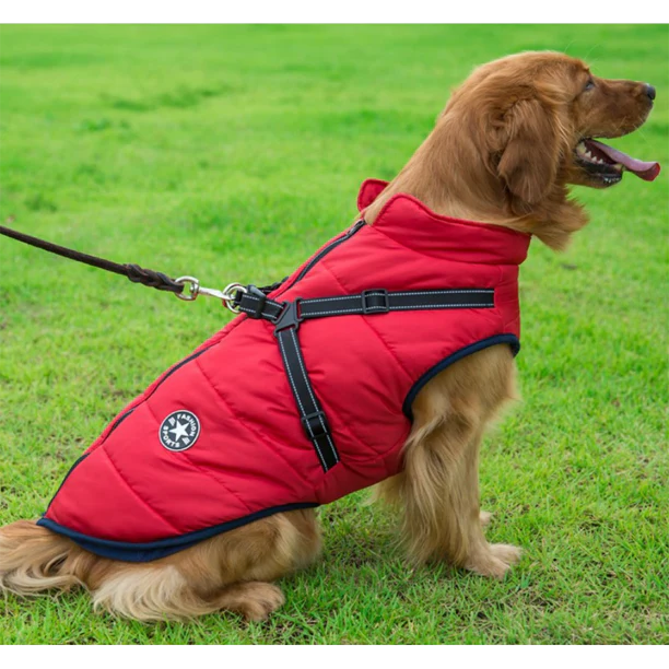 Petsboro™ - Waterproof Winter Jacket with Built-in Harness