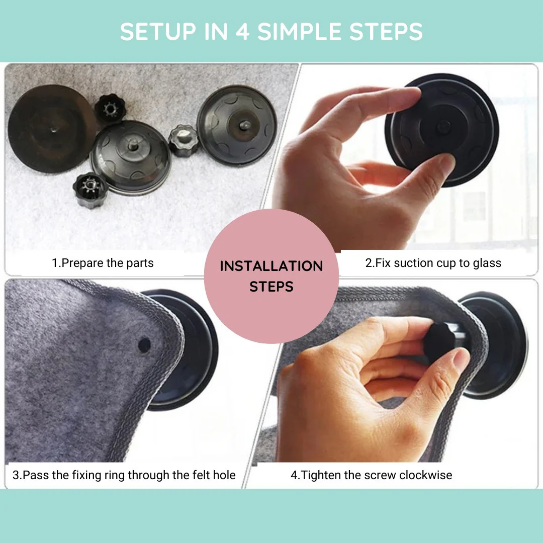 Petsboro™ Deluxe Cat Window Hammock