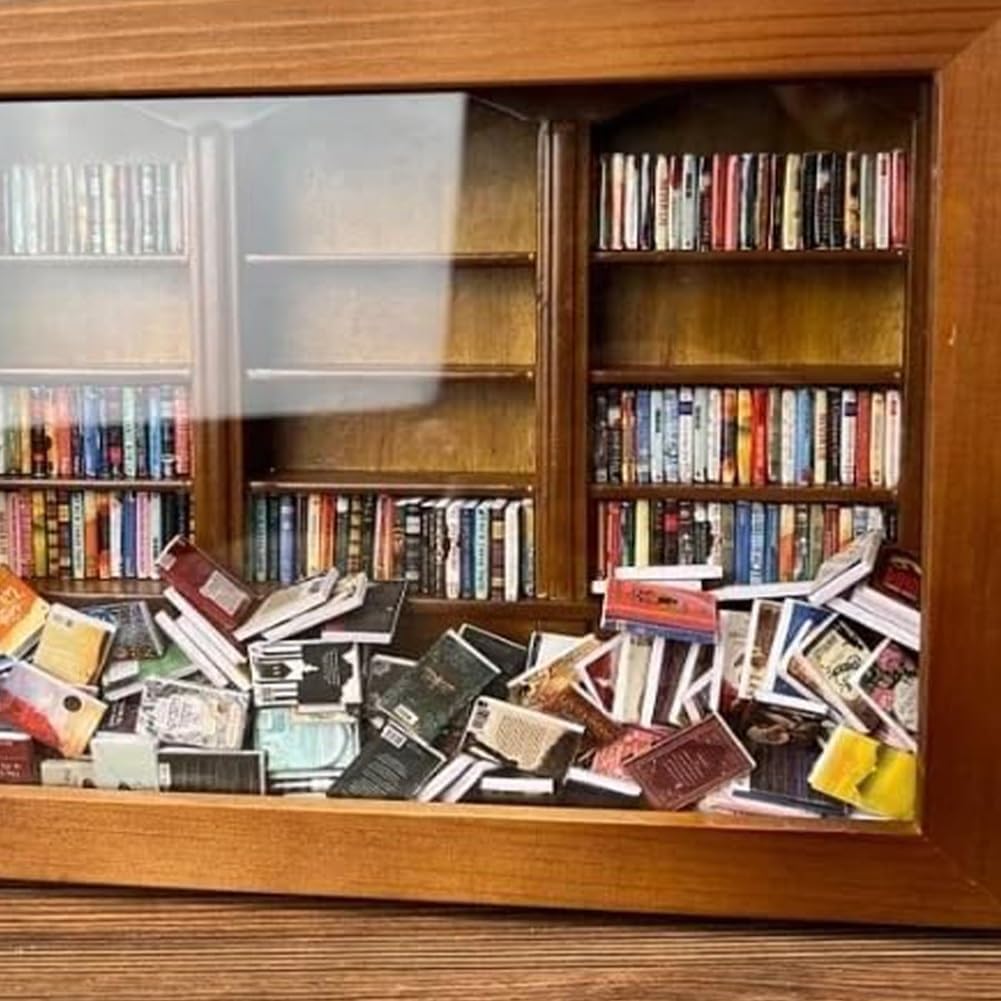 📚Handmade Anxiety Bookshelf | Shake Away Your Anxiety（With 200 books）📚