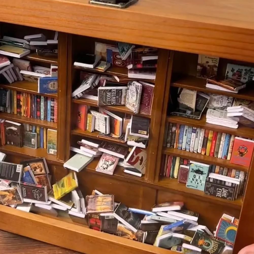 📚Handmade Anxiety Bookshelf | Shake Away Your Anxiety（With 200 books）📚