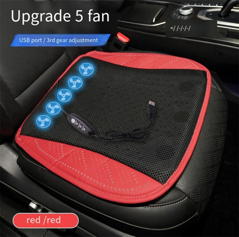 Cooling Car Seat Cushion Ventilated Pad with 5 Fans