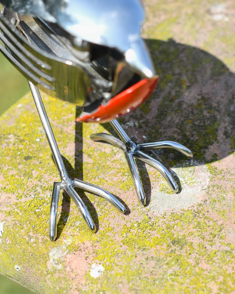 Robin Scrap Metal Art Sculpture