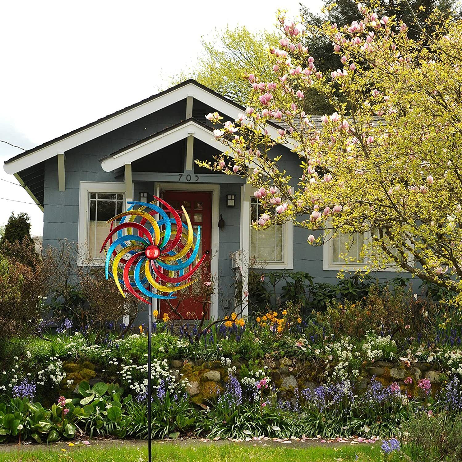 Willow Leaves Spiral Wind Spinners 