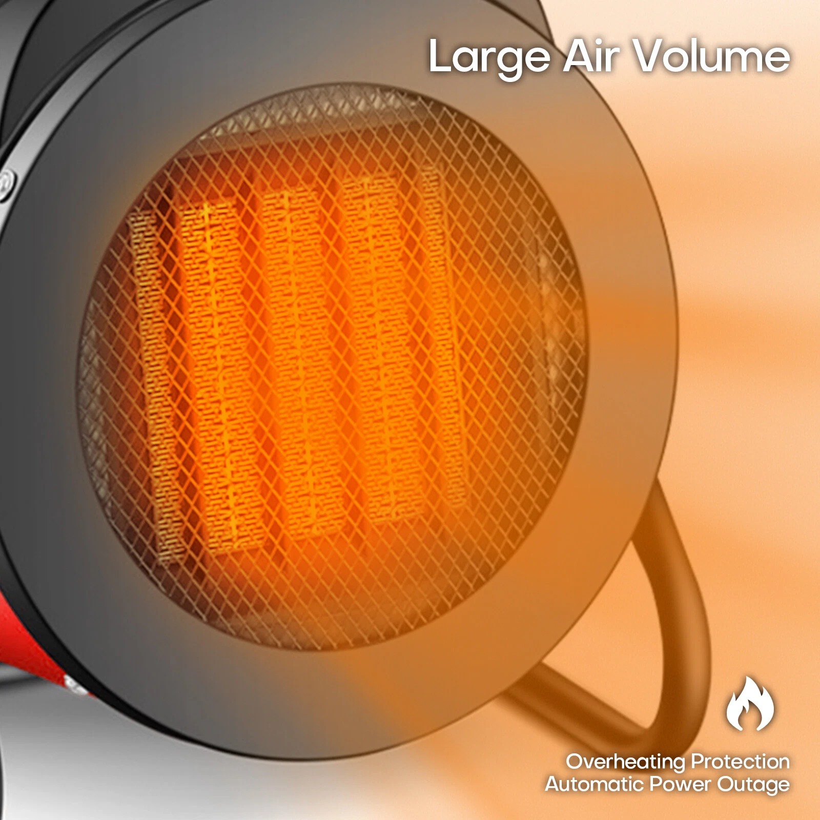 2000W Electric Space Heater Adjustable Hot Air Fan for Garage Office Indoor Use