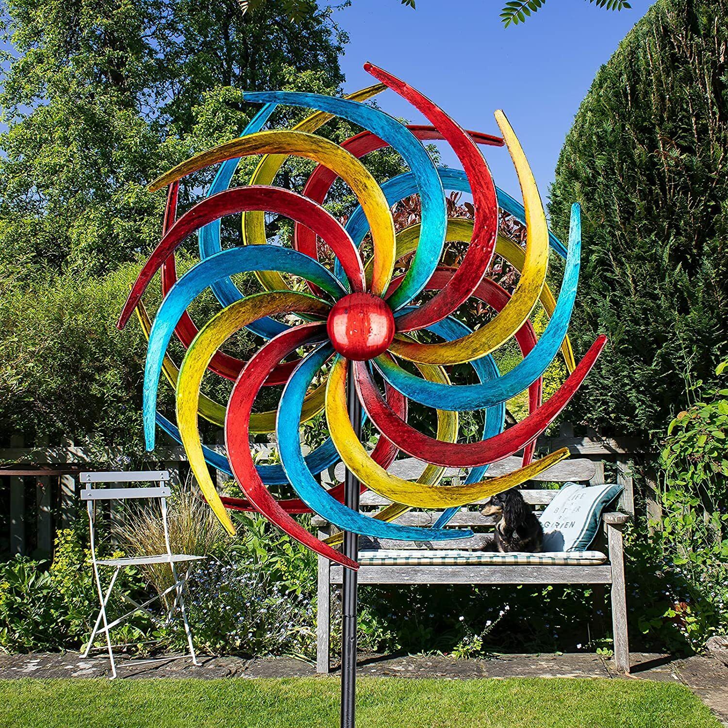 Willow Leaves Spiral Wind Spinners 