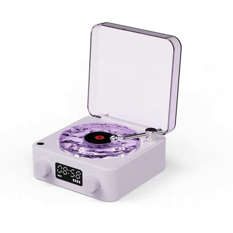 Retro-Style Waves Vinyl Bluetooth Speaker