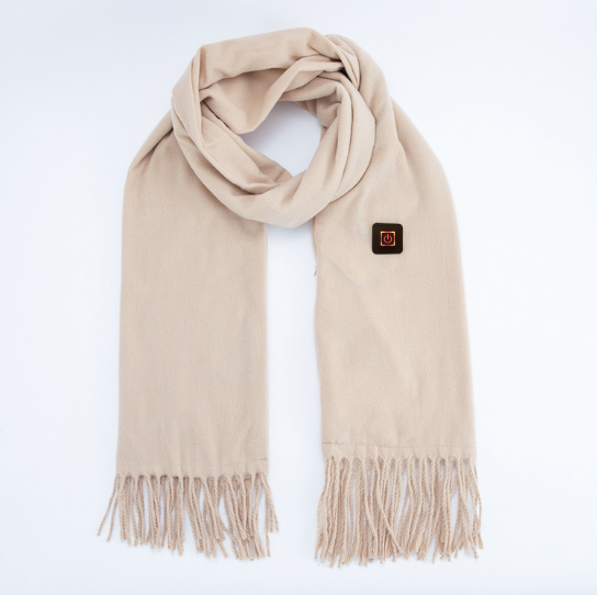 Rechargeable heated scarf