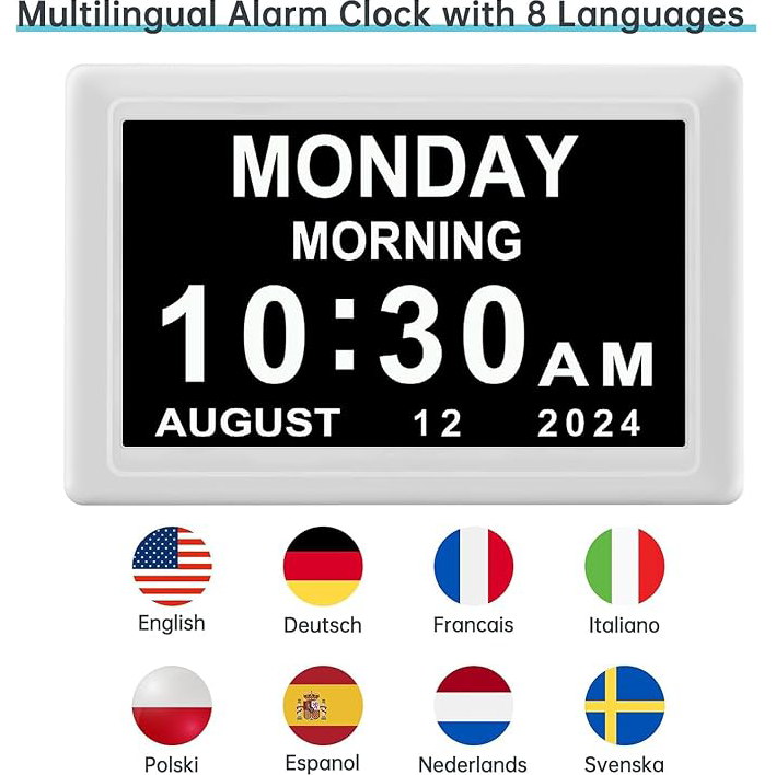 Welnax™ Digital Dementia Alarm Clock
