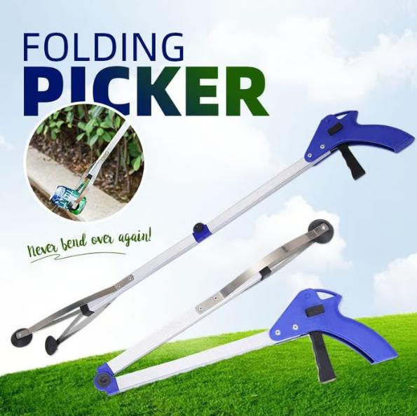 Oldable Long Handle Aluminum Alloy Object Picker