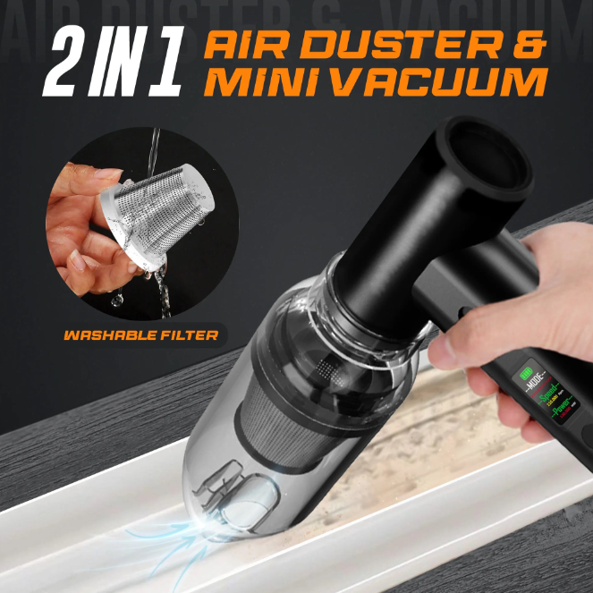 Welnax™ 2-in-1 Compressed Air Duster & Mini Vacuum