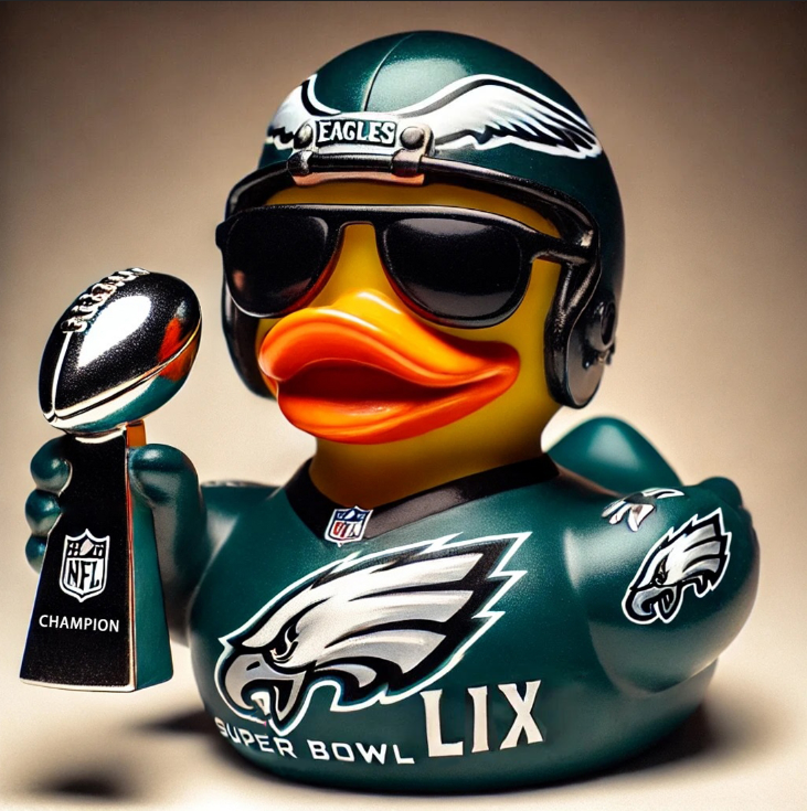Philadelphia Eagles Super Bowl Champions Resin Ducks Ornament