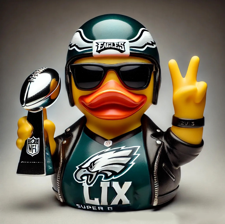 Philadelphia Eagles Super Bowl Champions Resin Ducks Ornament