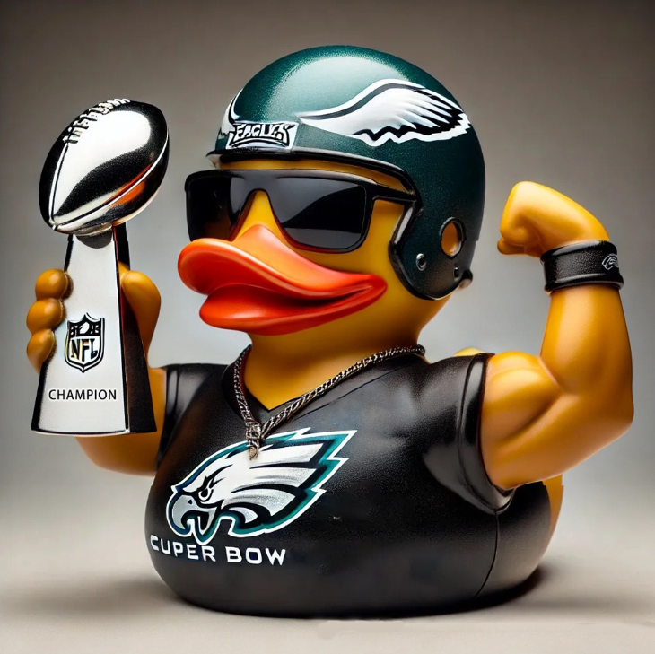 Philadelphia Eagles Super Bowl Champions Resin Ducks Ornament
