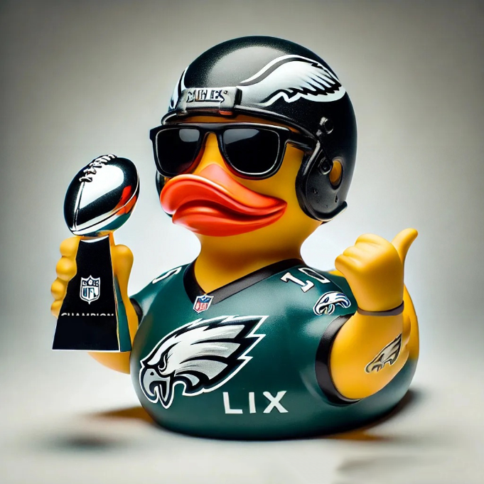 Philadelphia Eagles Super Bowl Champions Resin Ducks Ornament