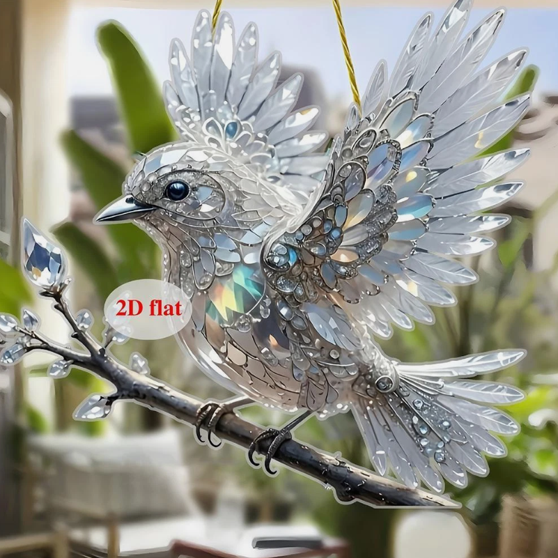 🐦🌈Radiant Crystal Hummingbird Suncatcher