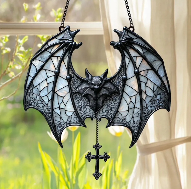 🦇Mystical Purple Bat Window Hanging