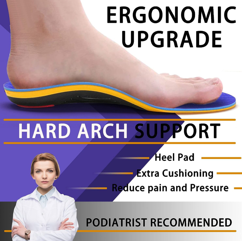 High Arch Support Orthotic Insoles【✅Patent Certification】