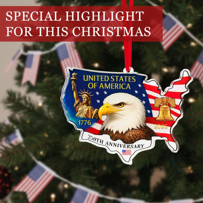 United States 250th Anniversary Ornament