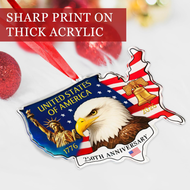United States 250th Anniversary Ornament
