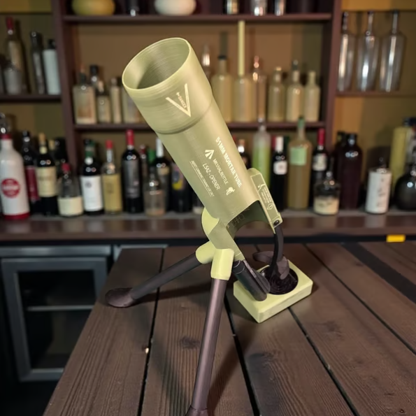 🚀 51mm Beer Bottle Mortar Bottle Opener 🍻🔥Novelty Cap-Launching Desk & Bar Accessory 🎉