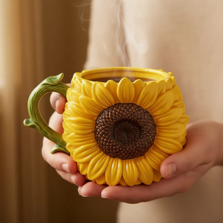 🌻Elegant Flower Mug☕