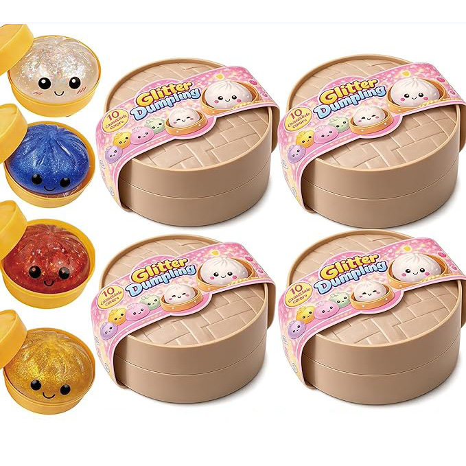 Dumpling Squishies, Glitter Dumpling Mystery Box