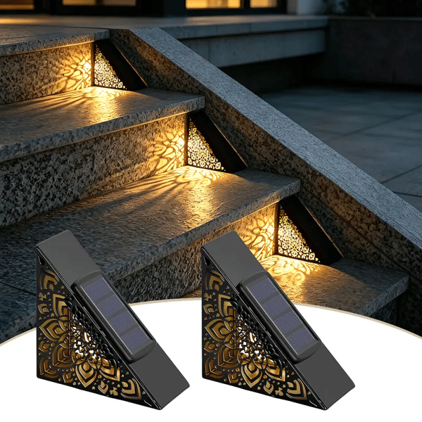 2 Pack Solar Decorative Step Light