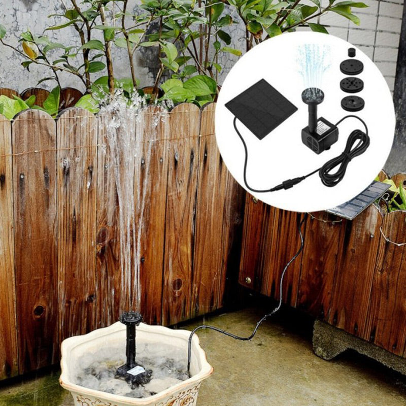 Outdoor Solar Fountain Water Pump Set for Garden