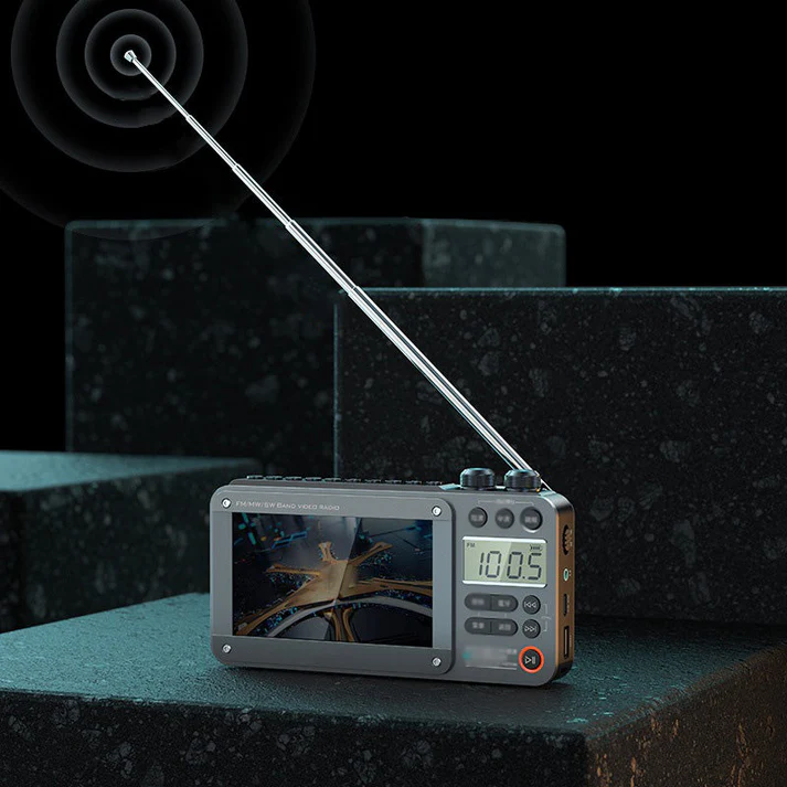 2024 New Multifunctional High-end Video Bluetooth Pocket TV Radio