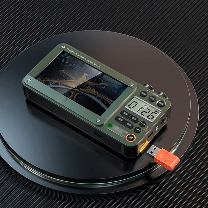 2024 New Multifunctional High-end Video Bluetooth Pocket TV Radio