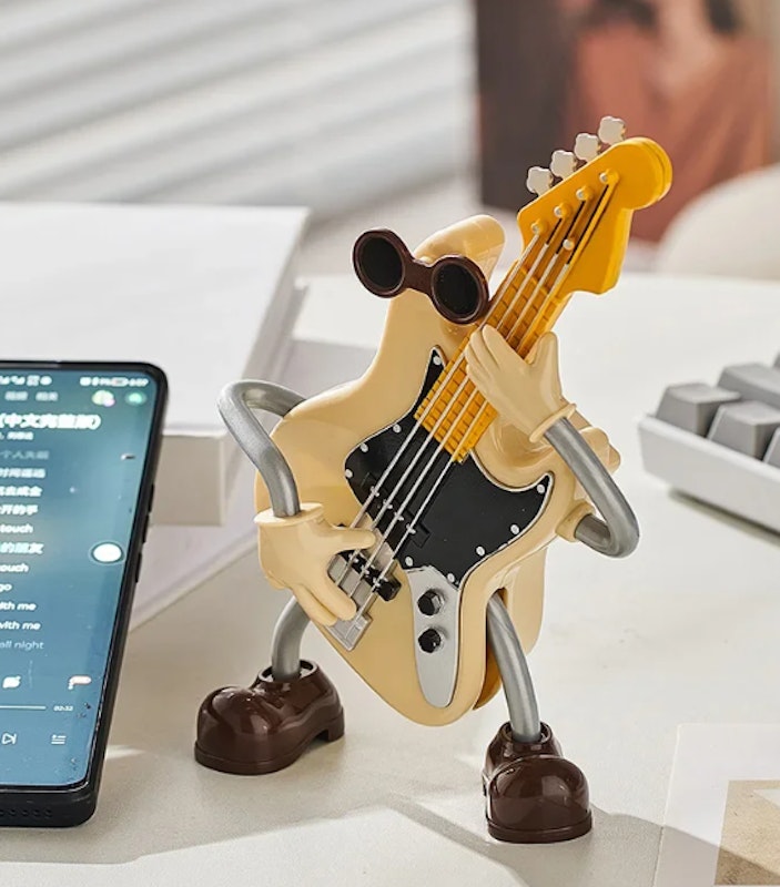 Funny Guitar Wind-Up Music Box Ornament