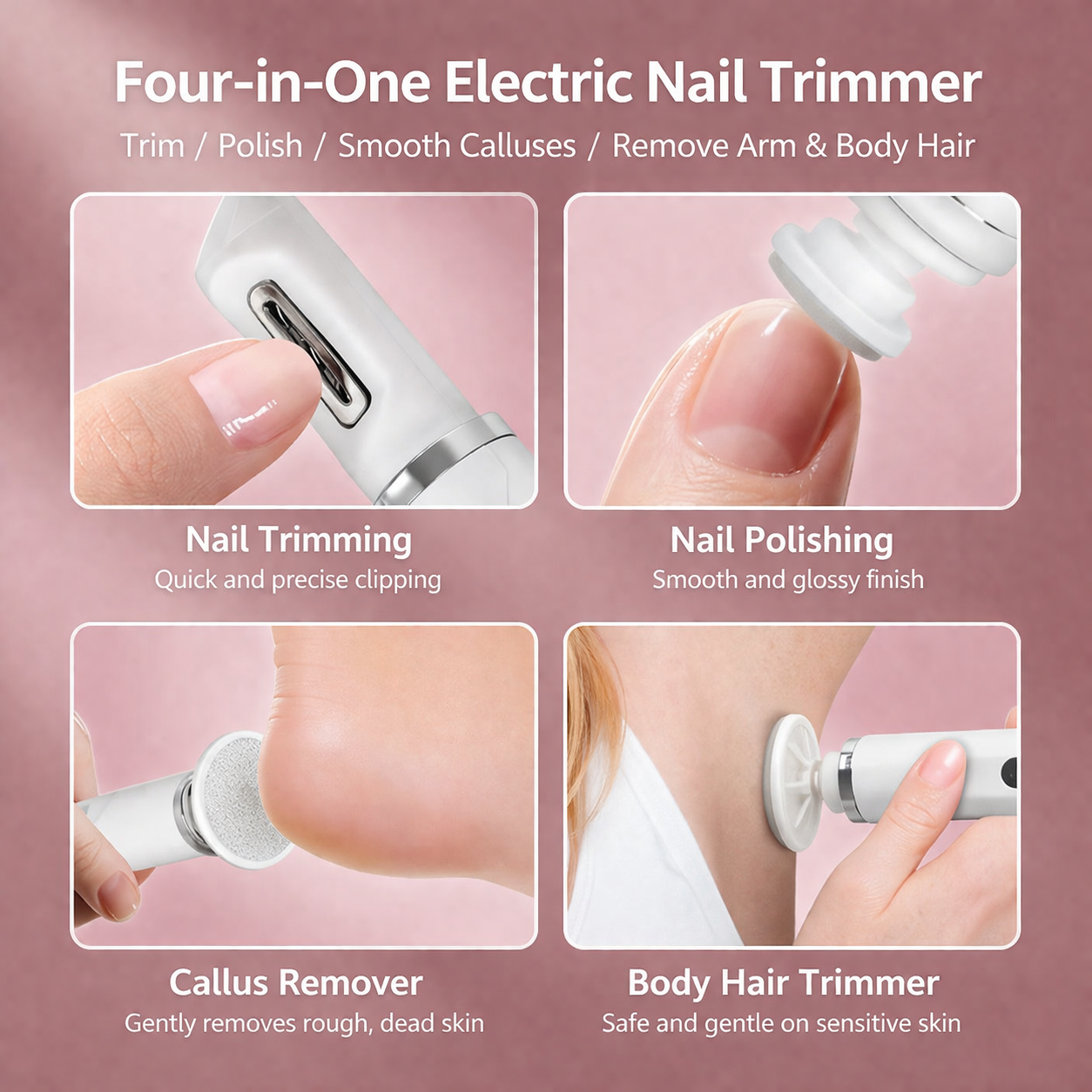 4-in-1 Electric Nail Trimmer