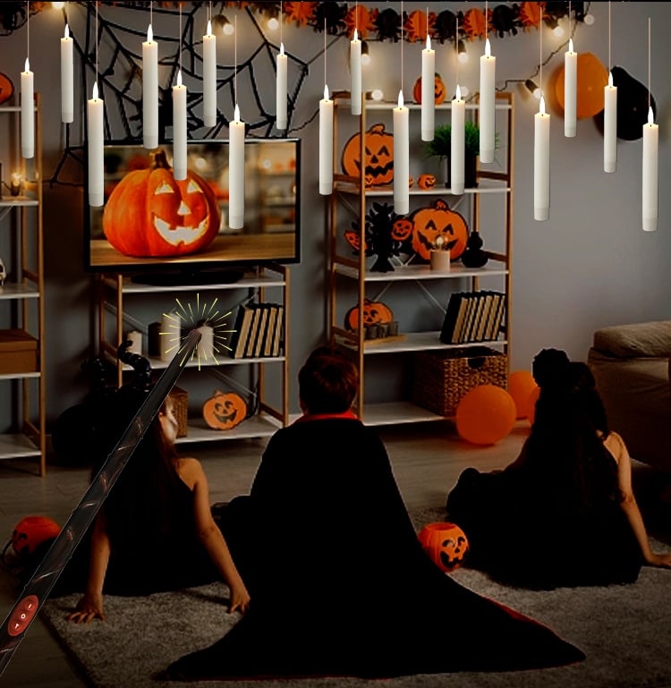 HARRY POTTER FLOATING CANDLES WITH WAND