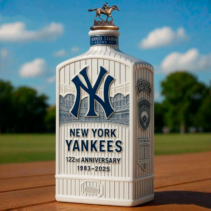 New York Yankees122nd Anniversary Limited Edition Whiskey Bottle