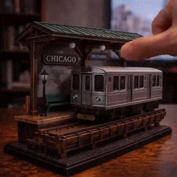 🔥49% OFF - 🚋Chicago "L" Train Miniature Lamp