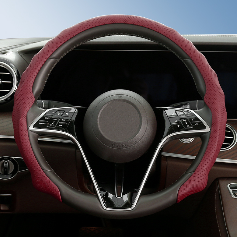 🚗Universal Leather Car Steering Wheel Cover