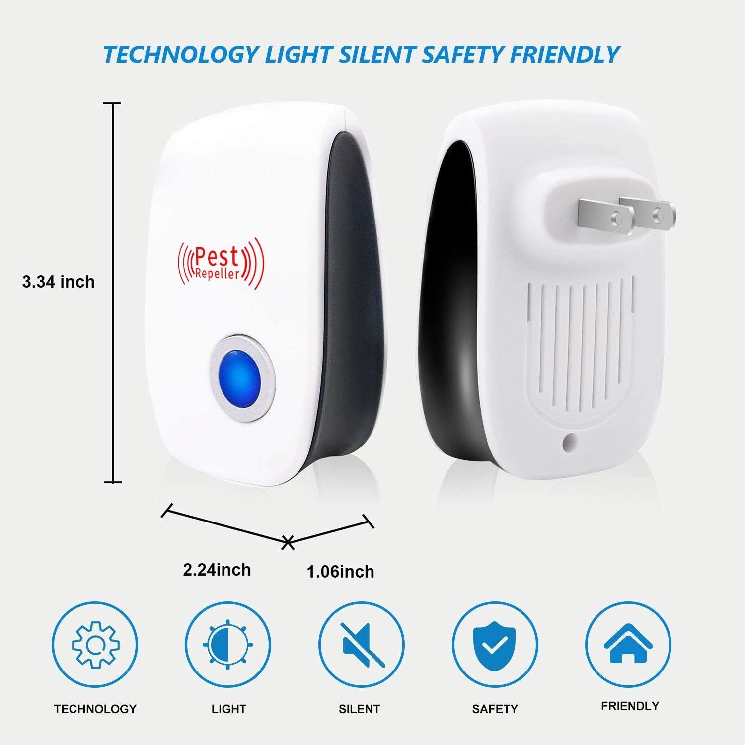 🔥LAST DAY-40% OFF🔥Ultrasonic Pest Repeller for Mosquito