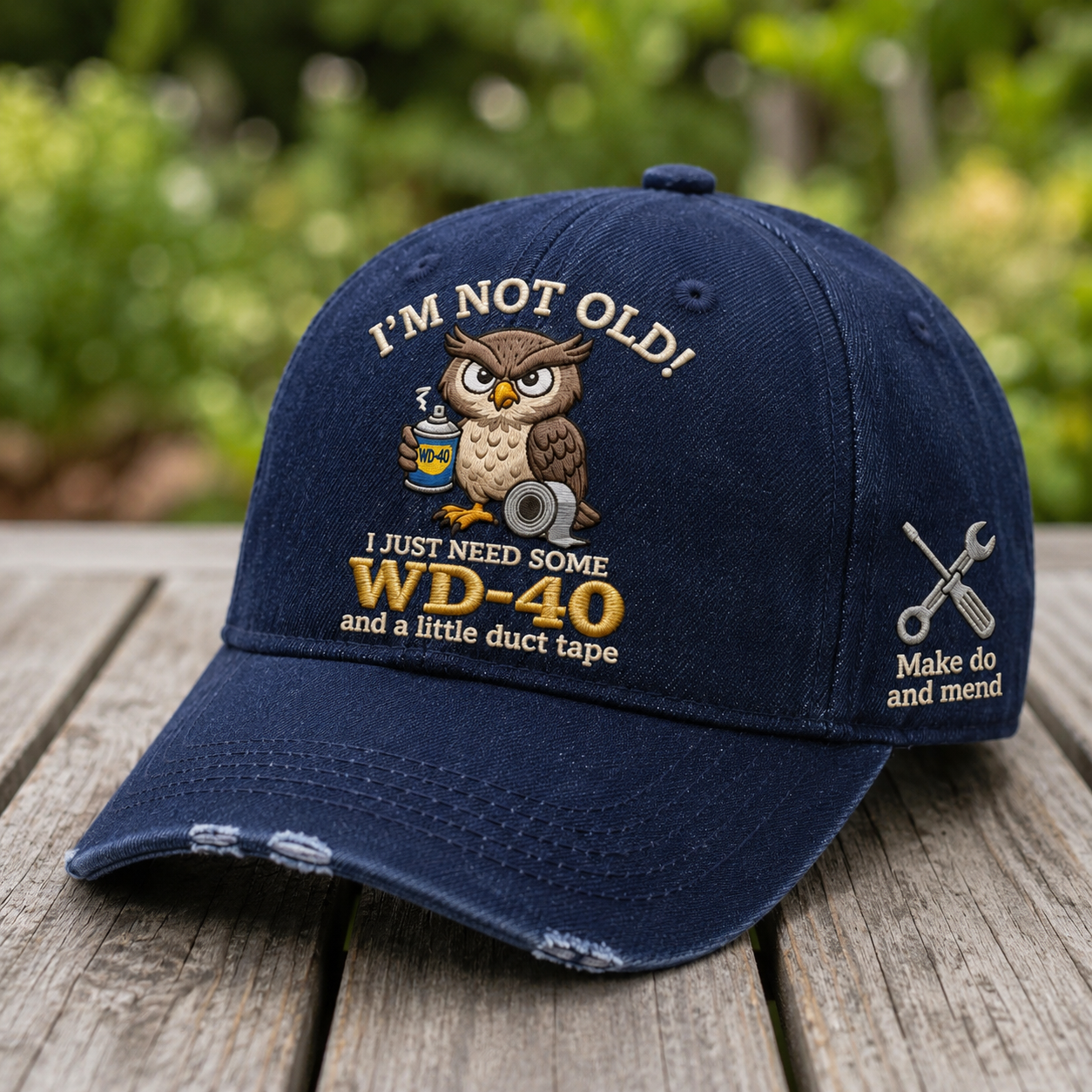 “Not Old Yet” Funny Owl Hat
